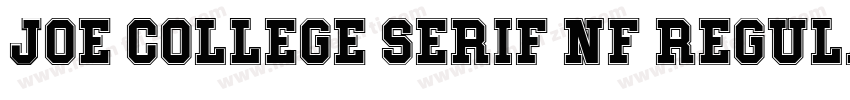 Joe College Serif NF Regular字体转换